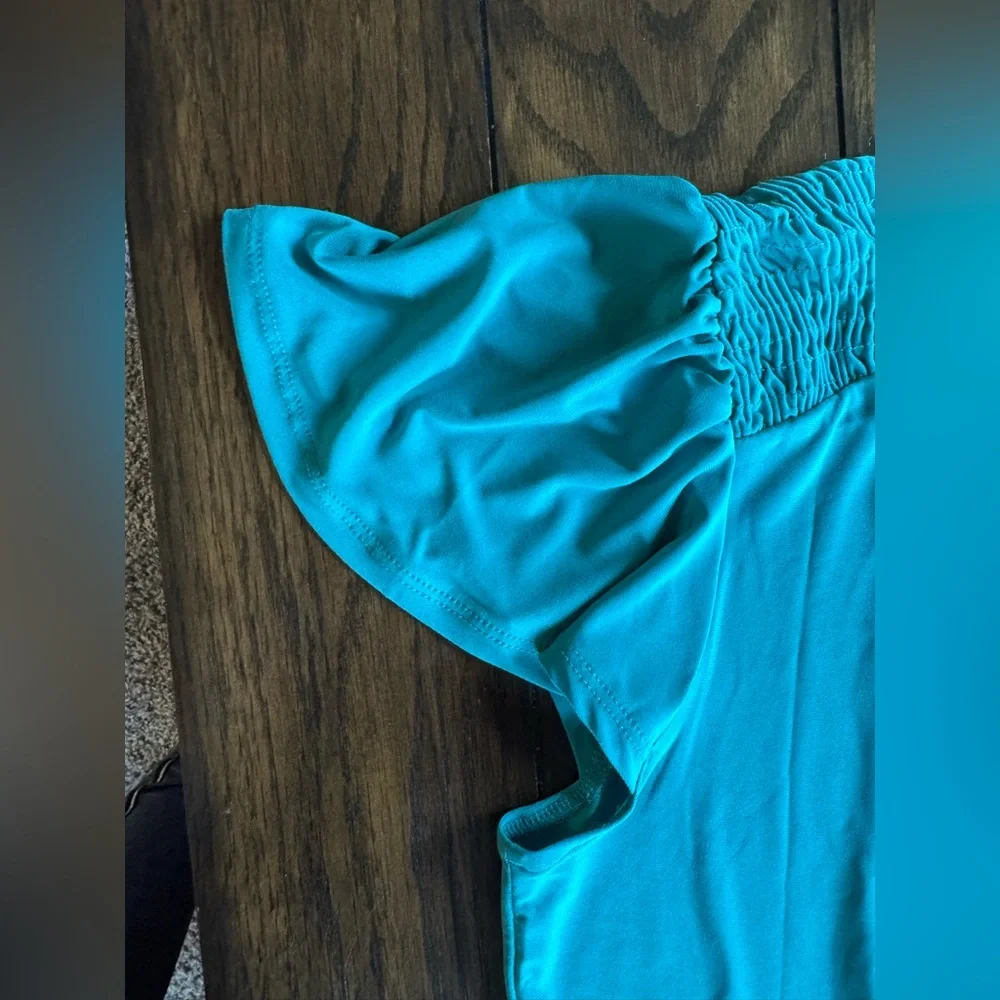 NWT Teal T-shirt Dress - Picture 16 of 16